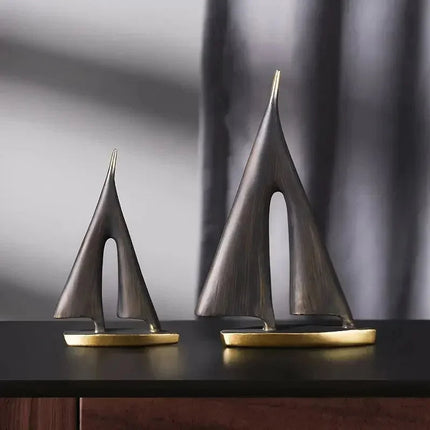 Minimalist Decorative Sailboat – Nautical Coastal Home Decor Accent for Modern & Beach-Inspired Interiors