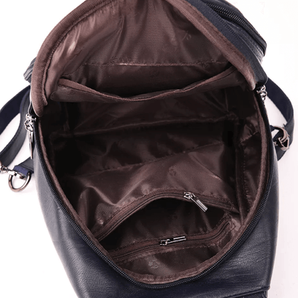 Waterproof Vegan Leather Anti-Theft Backpack for Women – Convertible Rucksack & Handbag with Hidden Zipper