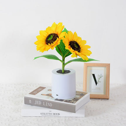 Sunflower LED Table Lamp – Warm Ambient Lighting & Cozy Home Décor Accent