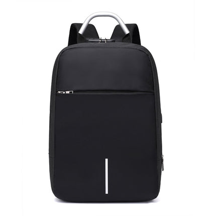 Waterproof Anti-Theft Laptop Backpack 15.6" – USB Charging Port – Grey/Black Business & Travel Bag