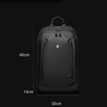 Luxe Anti-Theft 15.6" Laptop Backpack – Waterproof, USB Charging Port, Business & Travel Ready – Black