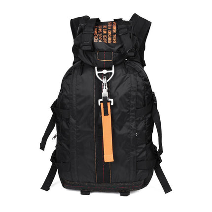 40L Waterproof Hiking Backpack – Durable Outdoor Bag with Carabiner Hook & Multiple Storage Pockets